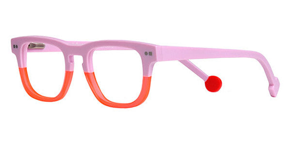 Sabine Be® Mini Be Swag SB Mini Be Swag 102 43 - Matte Baby Pink / Matte Translucent Neon Orange Eyeglasses