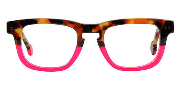 Sabine Be® Mini Be Swag SB Mini Be Swag 53 43 - Shiny Fawn Tortoise / Shiny Neon Pink Eyeglasses