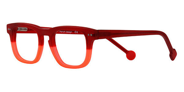 Sabine Be® Mini Be Swag SB Mini Be Swag 61 43 - Matte Translucent Red / Matte Translucent Neon Orange Eyeglasses