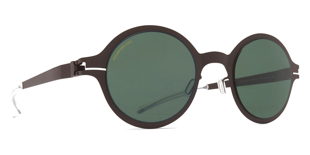 Mykita® NESTOR MYK NESTOR Dark Brown / Polarized Pro Green 15 47 - Dark Brown / Polarized Pro Green 15 Sunglasses