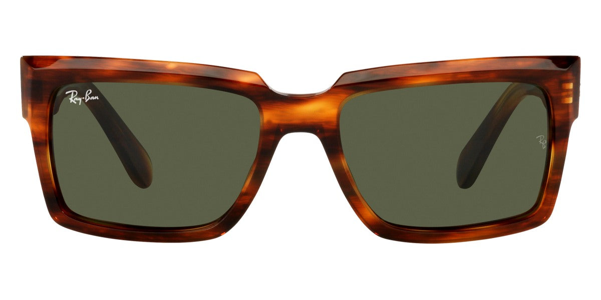 Ray-Ban® Inverness RB2191 RB2191 954/31 54 - Striped Havana with Green lenses Sunglasses