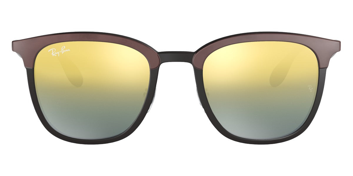 Ray-Ban® RB4278 RB4278 6285A7 51 - Black/Matte Brown with Green Mirrored Silver Gradient Gold lenses Sunglasses