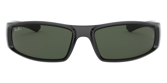 Ray-Ban® RB4335 RB4335 601/71 58 - Black with Dark Green lenses Sunglasses
