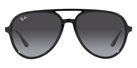 Ray-Ban® RB4376F RB4376F 601/8G 57 - Black with Gray Gradient lenses Sunglasses