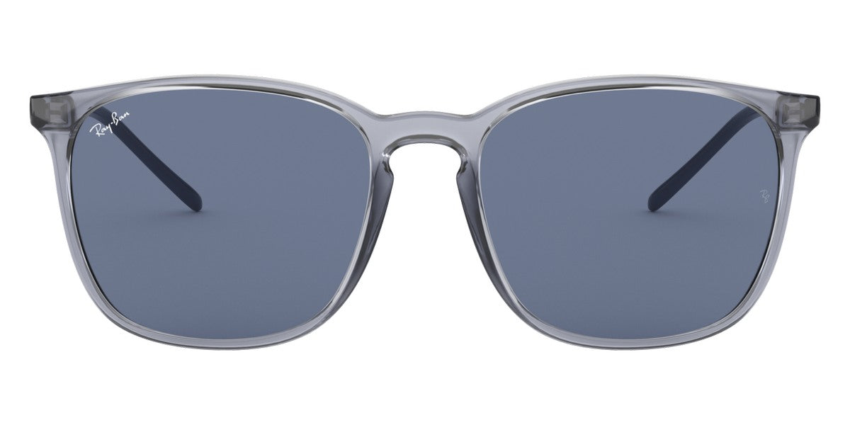 Ray-Ban® RB4387 RB4387 639980 56 - Transparent Blue with Dark Blue lenses Sunglasses