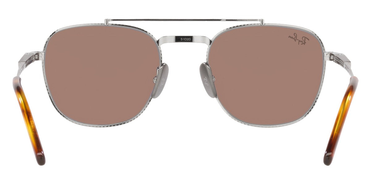 Ray-Ban® Frank Ii Titanium RB8258 RB8258 3142S2 54 - Gunmetal with Polarized Blue lenses Sunglasses