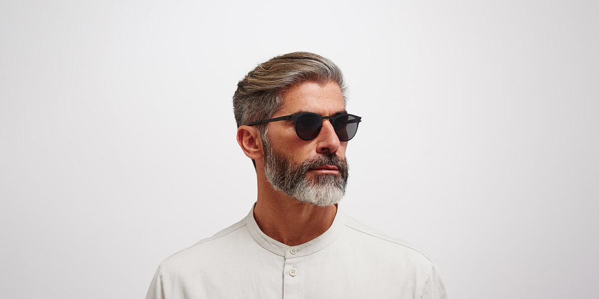 Mykita® RILEY MYK RILEY Black / Polarized Pro Hi-Con Grey 48 - Black / Polarized Pro Hi-Con Grey Sunglasses