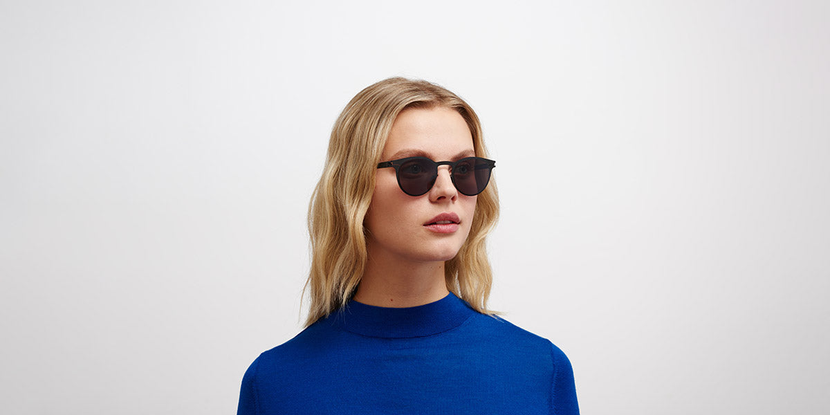 Mykita® RILEY MYK RILEY Black / Polarized Pro Hi-Con Grey 48 - Black / Polarized Pro Hi-Con Grey Sunglasses