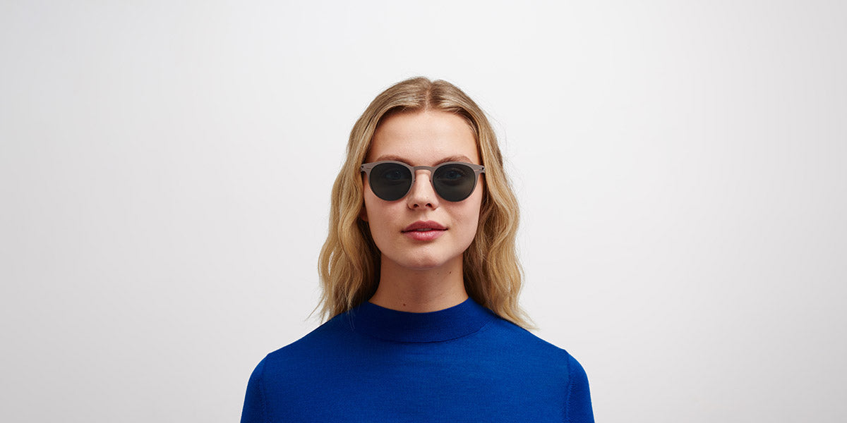 Mykita® RILEY MYK RILEY Mole Grey / Polarized Pro Ocean Blue 48 - Mole Grey / Polarized Pro Ocean Blue Sunglasses