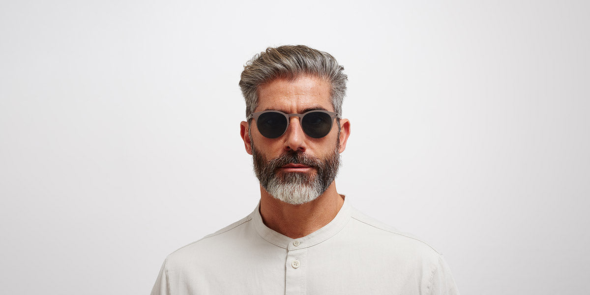Mykita® RILEY MYK RILEY Mole Grey / Polarized Pro Ocean Blue 48 - Mole Grey / Polarized Pro Ocean Blue Sunglasses