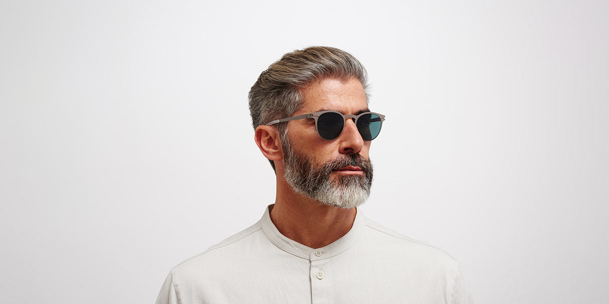 Mykita® RILEY MYK RILEY Mole Grey / Polarized Pro Ocean Blue 48 - Mole Grey / Polarized Pro Ocean Blue Sunglasses