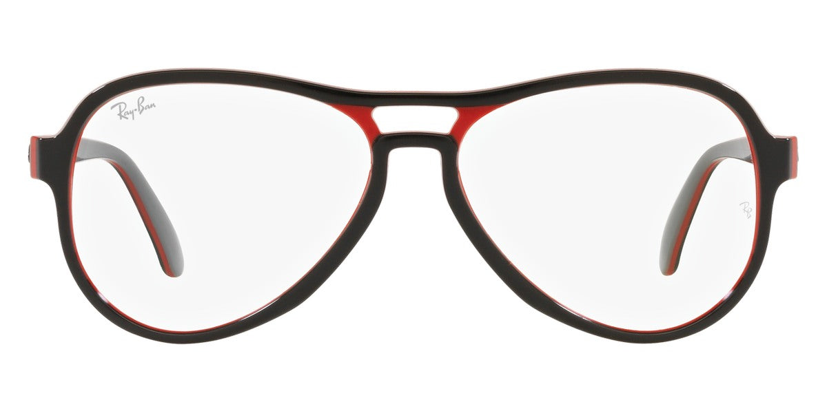 Ray-Ban® Vagabond RX4355V RX4355V 8136 55 - Black Red Light Gray Eyeglasses