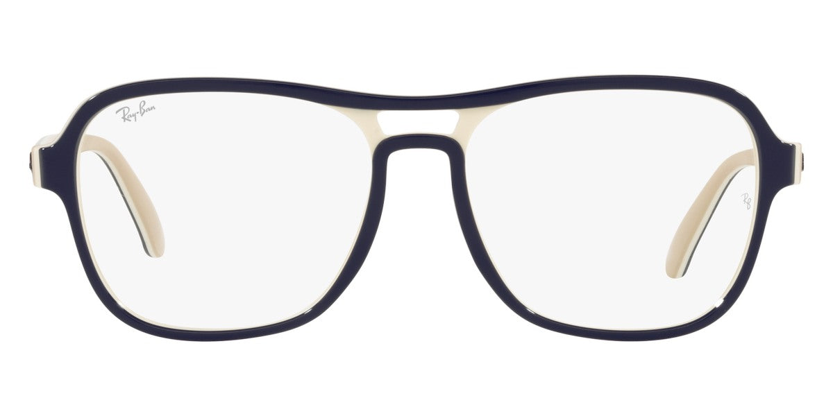 Ray-Ban® Stateside RX4356V RX4356V 8135 55 - Dark Brown Light Brown Brown Eyeglasses