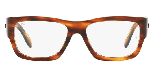 Ray-Ban® Nomad Wayfarer RX5487 RX5487 2144 54 - Striped Havana Eyeglasses