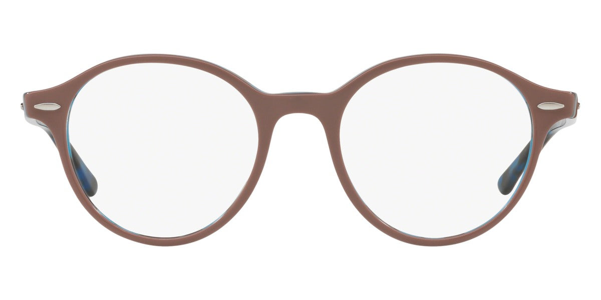 Ray-Ban® Dean RX7118 RX7118 5715 48 - Light Brown On Havana Blue Eyeglasses