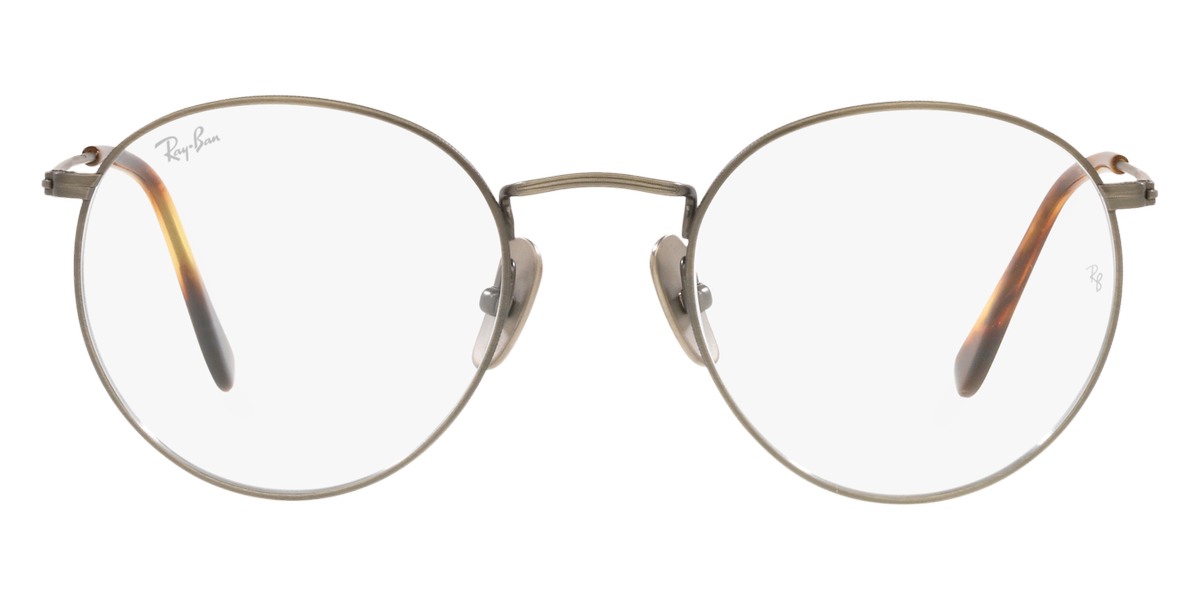 Ray-Ban® Round RX8247V RX8247V 1222 50 - Demigloss Antique Gold Eyeglasses