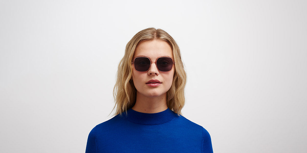 Mykita® SAIMA MYK SAIMA C104 Melrose/Purple Bronze / Cool Grey Solid 52 - C104 Melrose/Purple Bronze / Cool Grey Solid Sunglasses
