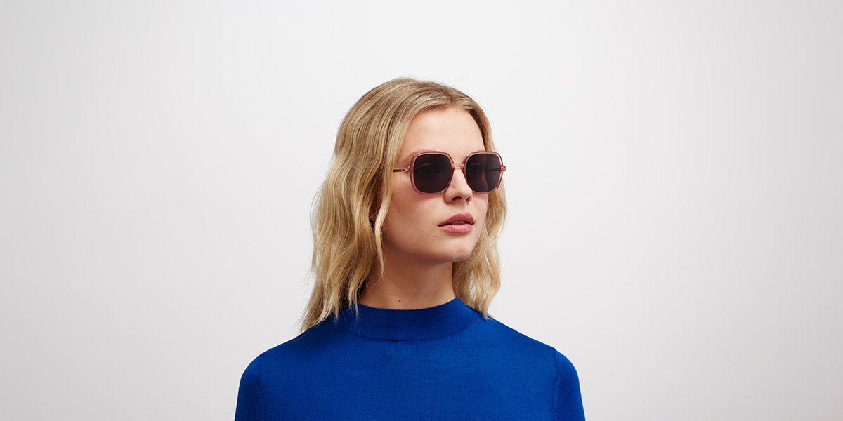 Mykita® SAIMA MYK SAIMA C104 Melrose/Purple Bronze / Cool Grey Solid 52 - C104 Melrose/Purple Bronze / Cool Grey Solid Sunglasses