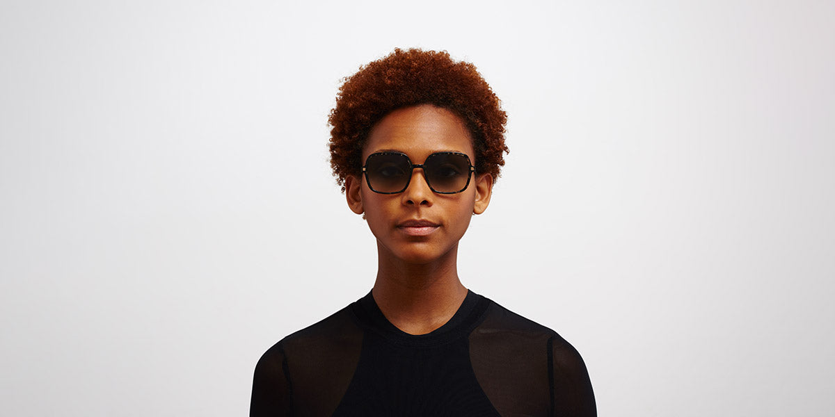 Mykita® SAIMA MYK SAIMA C22 Champagne Gold/Antigua / Raw Black Gradient 52 - C22 Champagne Gold/Antigua / Raw Black Gradient Sunglasses