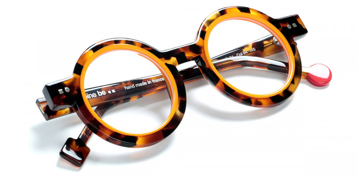 Sabine Be® Be Addict SB Be Addict 94 45 - Shiny Fawn Tortoise / Shiny Orange Eyeglasses
