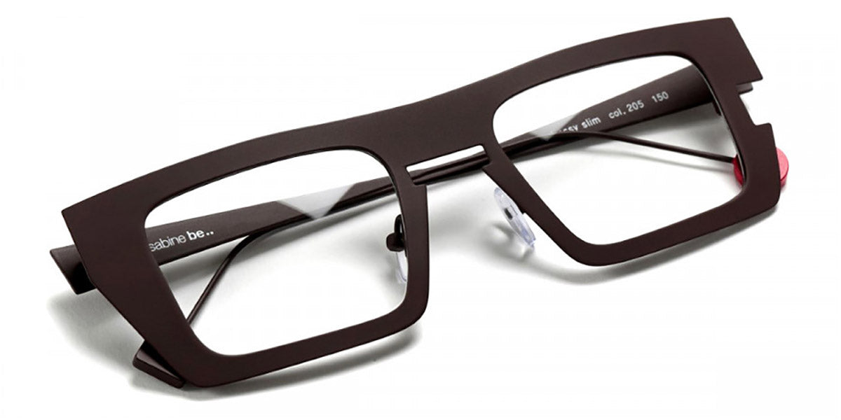 Sabine Be® Be Bossy Slim SB Be Bossy Slim 205 49 - Satin Dark Choco Eyeglasses