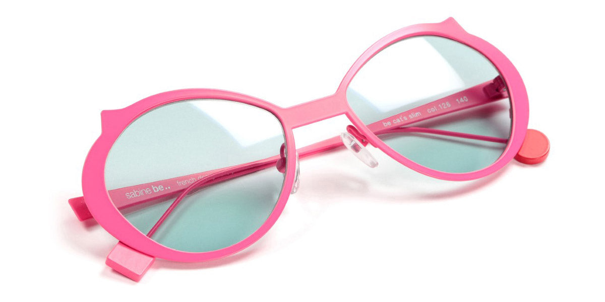 Sabine Be® Be Cat'S Slim Sun SB Be Cat'S Slim Sun 126 51 - Satin Neon Pink Sunglasses