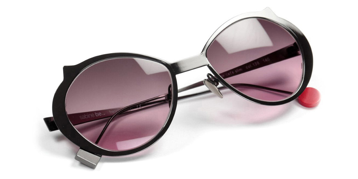 Sabine Be® Be Cat'S Slim Sun SB Be Cat'S Slim Sun 138 51 - Polished Ruthenium Sunglasses