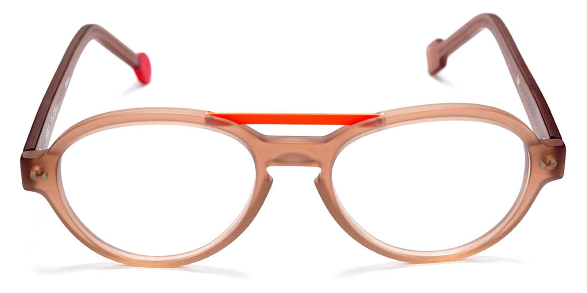 Sabine Be® Be Hype SB Be Hype 04 54 - Beige Translucent Matte / Orange Shiny Satin Eyeglasses