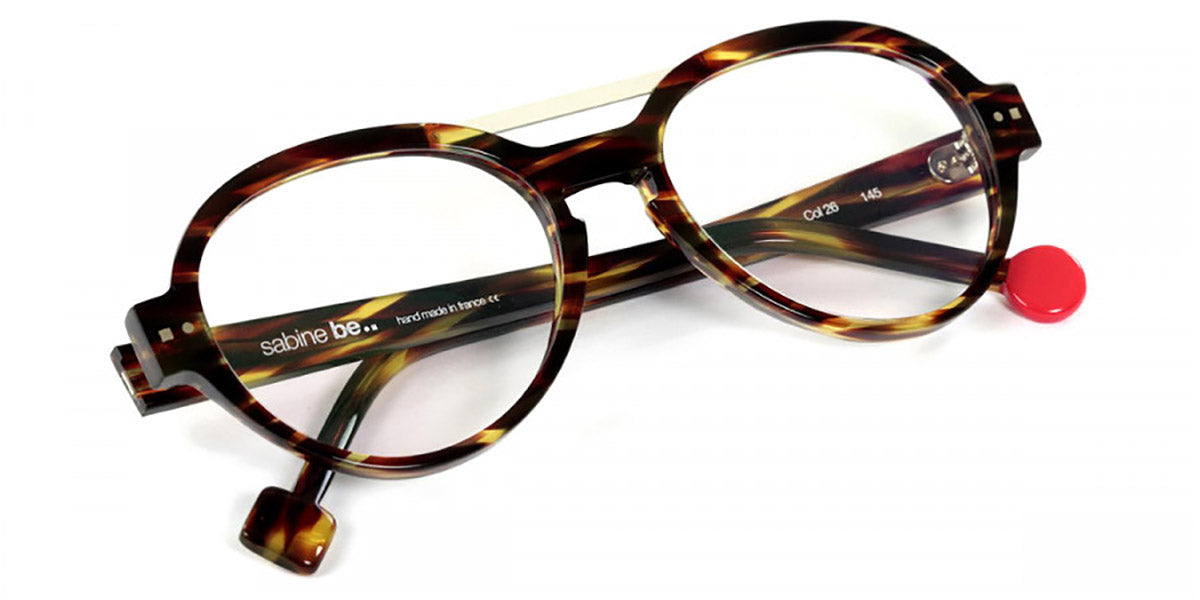 Sabine Be® Be Hype SB Be Hype 26 54 - Shiny Veined Tortoise / Satin Ivory Eyeglasses