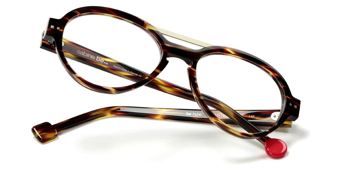 Sabine Be® Be Hype SB Be Hype 26 54 - Shiny Veined Tortoise / Satin Ivory Eyeglasses