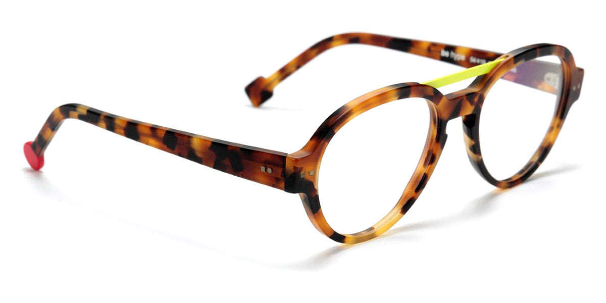 Sabine Be® Be Hype SB Be Hype 27 54 - Matte Fawn Tortoise / Neon Yellow Eyeglasses