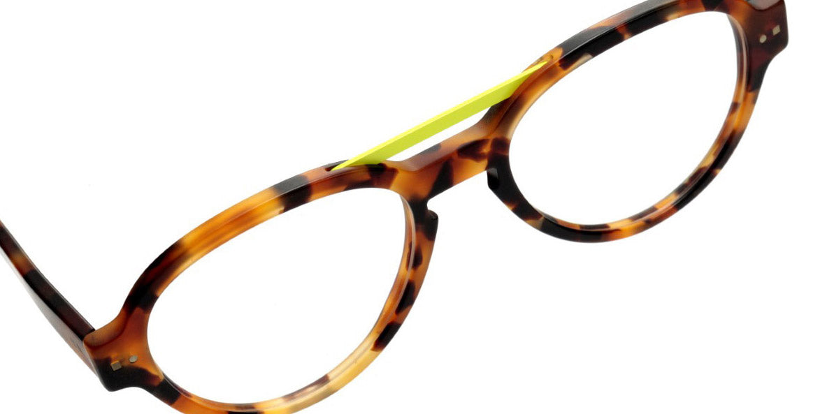 Sabine Be® Be Hype SB Be Hype 27 54 - Matte Fawn Tortoise / Neon Yellow Eyeglasses