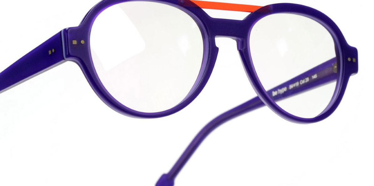 Sabine Be® Be Hype SB Be Hype 28 54 - Matte Purple / Satin Neon Orange Eyeglasses