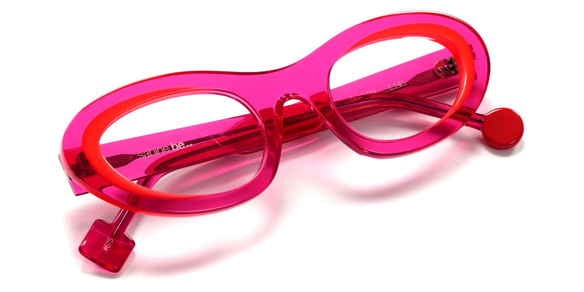 Sabine Be® Be Love SB Be Love 675 51 - Shiny Translucent Raspberry / Shiny Miami Neon Orange Eyeglasses