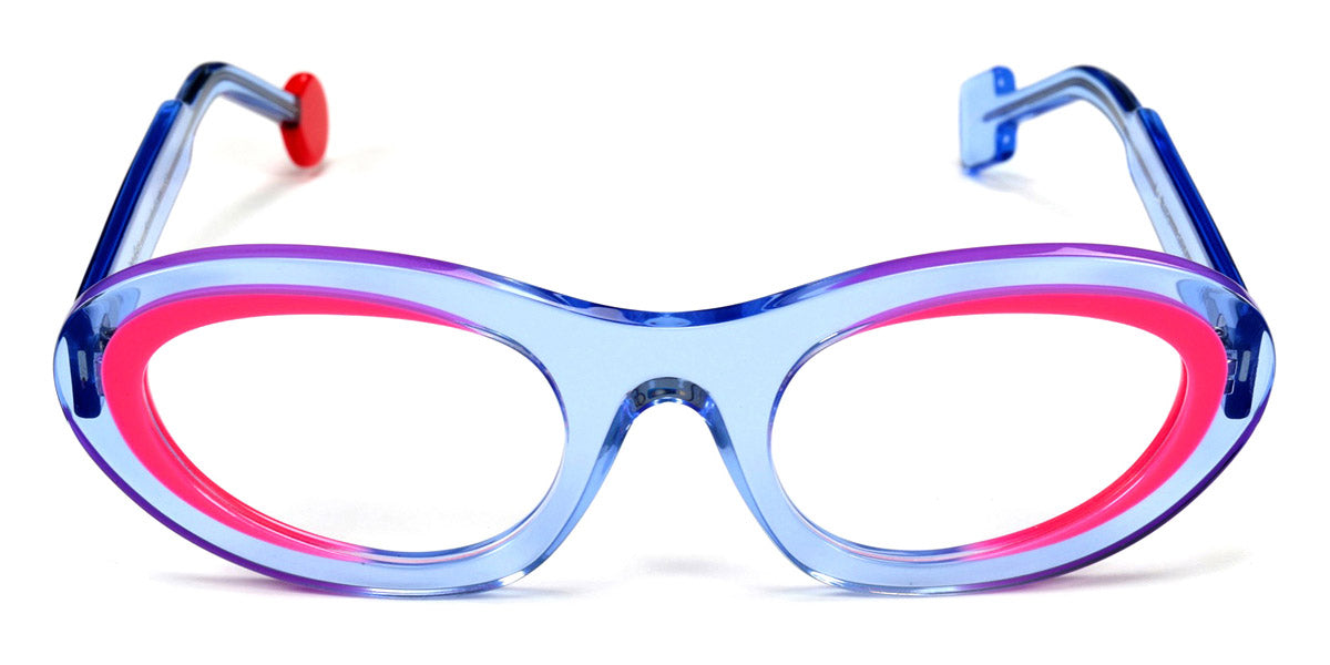 Sabine Be® Be Love SB Be Love 676 51 - Shiny Translucent Light Blue / Shiny Neon Pink Eyeglasses