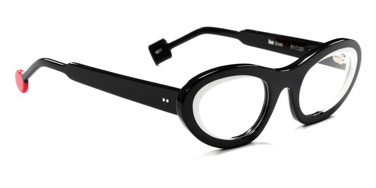 Sabine Be® Be Love SB Be Love 677 51 - Shiny Black / Shiny White Eyeglasses