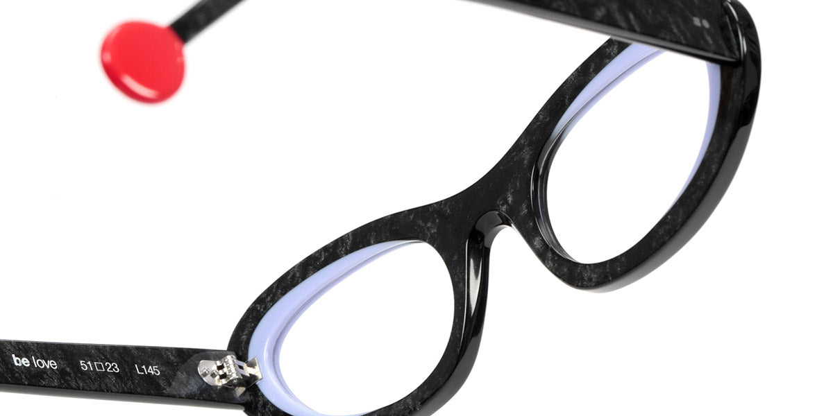 Sabine Be® Be Love SB Be Love 678 51 - Shiny Marbled Slate Gray / Shiny Lavender Eyeglasses