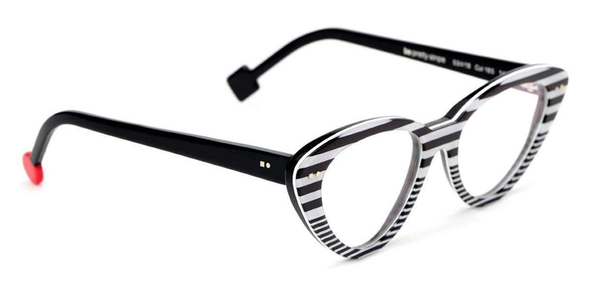 Sabine Be® Be Pretty Stripe SB Be Pretty Stripe 185 53 - Shiny Navy Blue Fat Stripes / Shiny Navy Blue Slim Stripes Eyeglasses