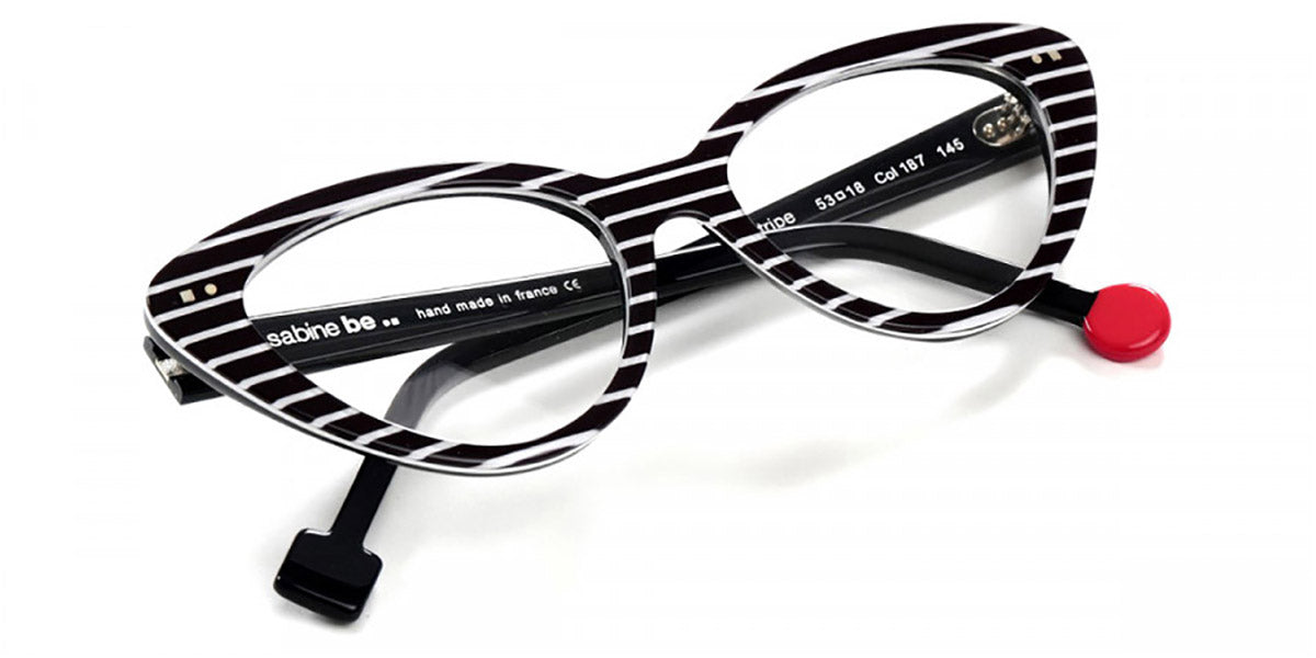 Sabine Be® Be Pretty Stripe SB Be Pretty Stripe 187 53 - Shiny Navy Blue Fat Stripes Eyeglasses