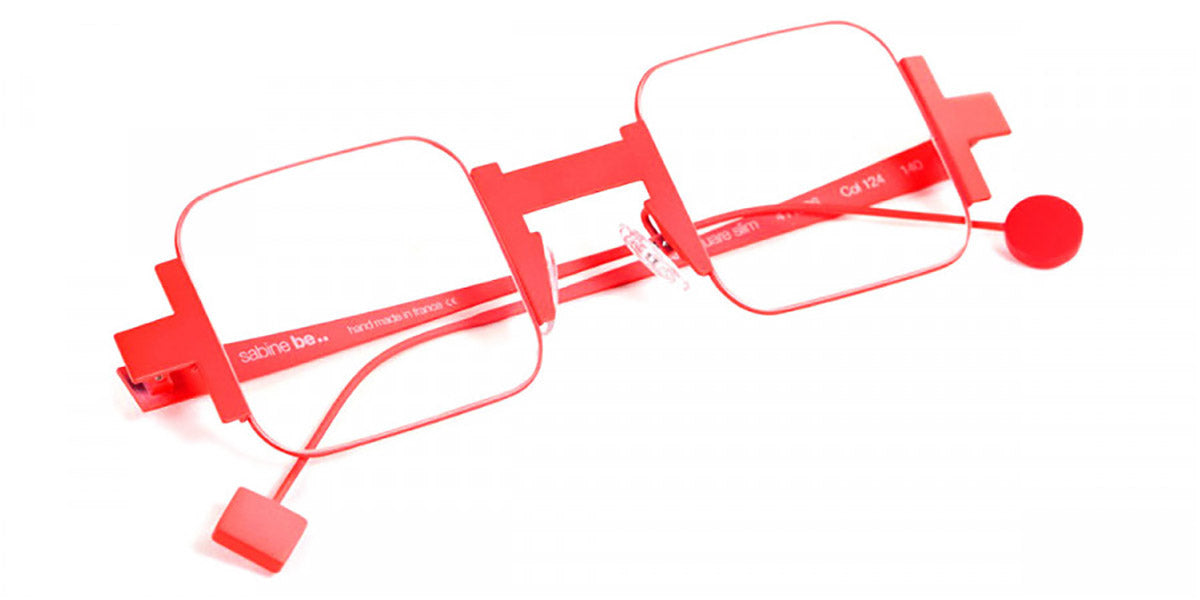 Sabine Be® Be Square Slim SB Be Square Slim 124 41 - Satin Neon Orange Eyeglasses