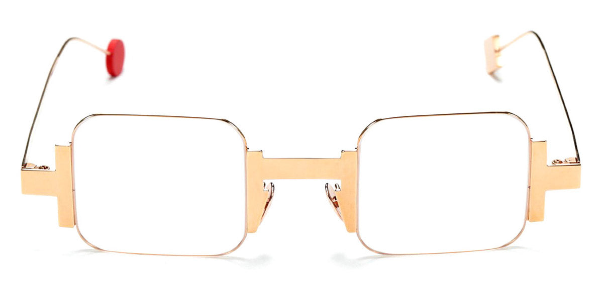 Sabine Be® Be Square Slim SB Be Square Slim 140 41 - Polished Rose Gold Eyeglasses