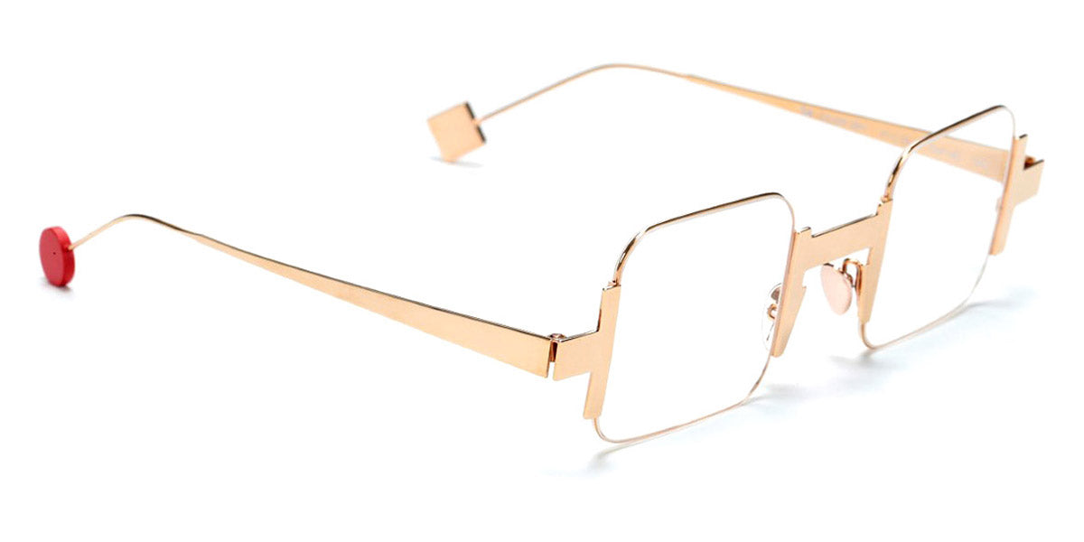 Sabine Be® Be Square Slim SB Be Square Slim 140 41 - Polished Rose Gold Eyeglasses