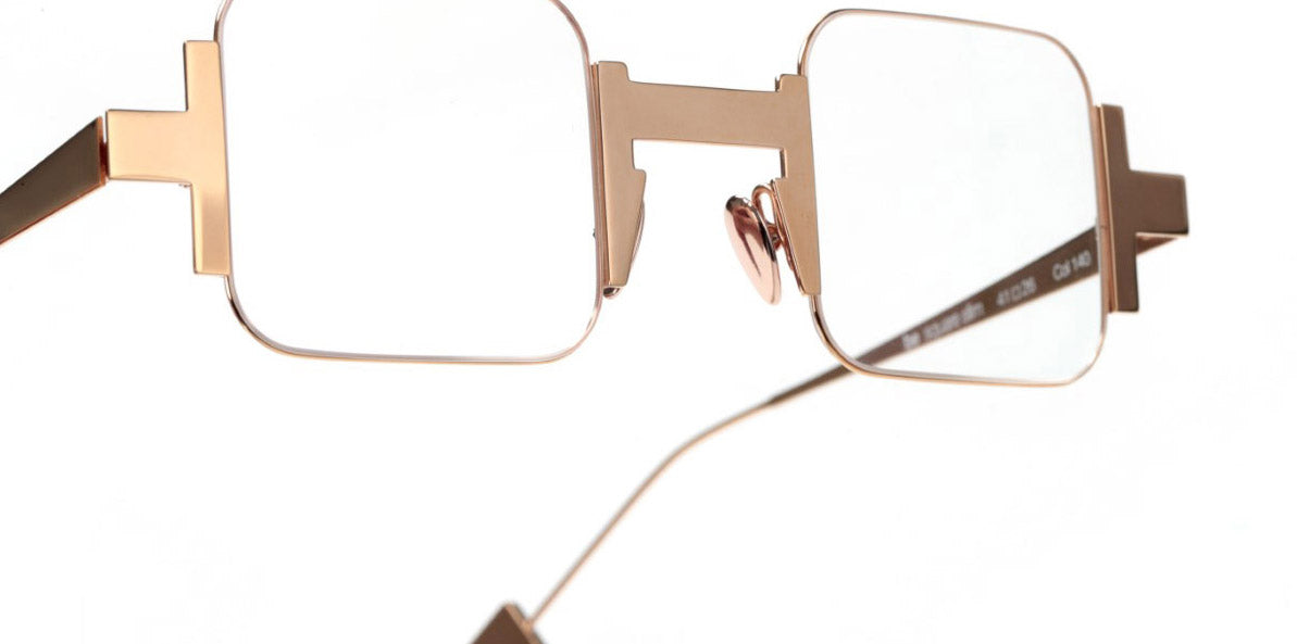 Sabine Be® Be Square Slim SB Be Square Slim 140 41 - Polished Rose Gold Eyeglasses