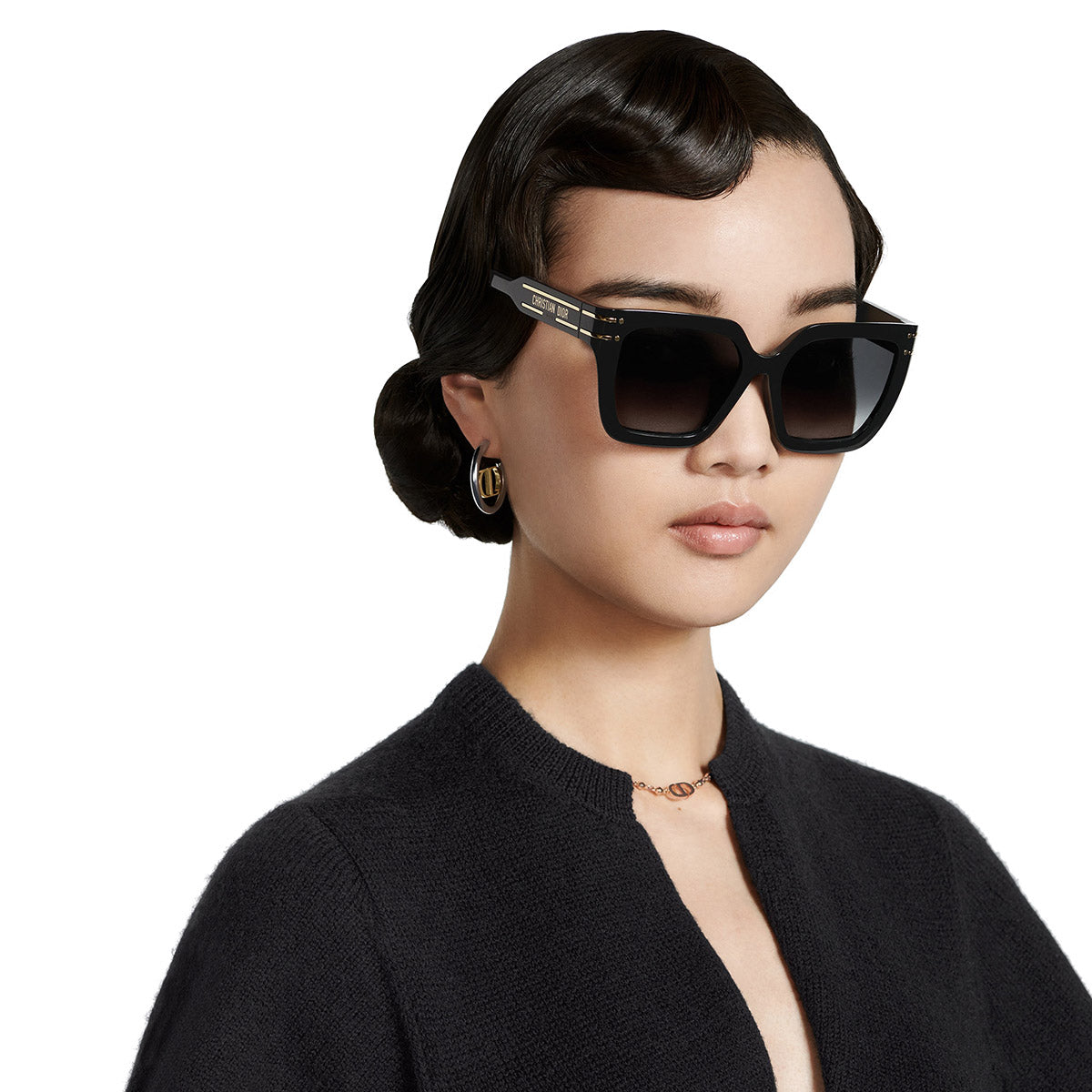 Dior® Diorsignature S10F D SGTS10FXR 10A1 - Black Sunglasses
