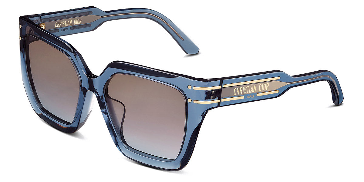 Dior® Diorsignature S10F D SGTS10FXR_30F2 55 - Translucent Blue Sunglasses