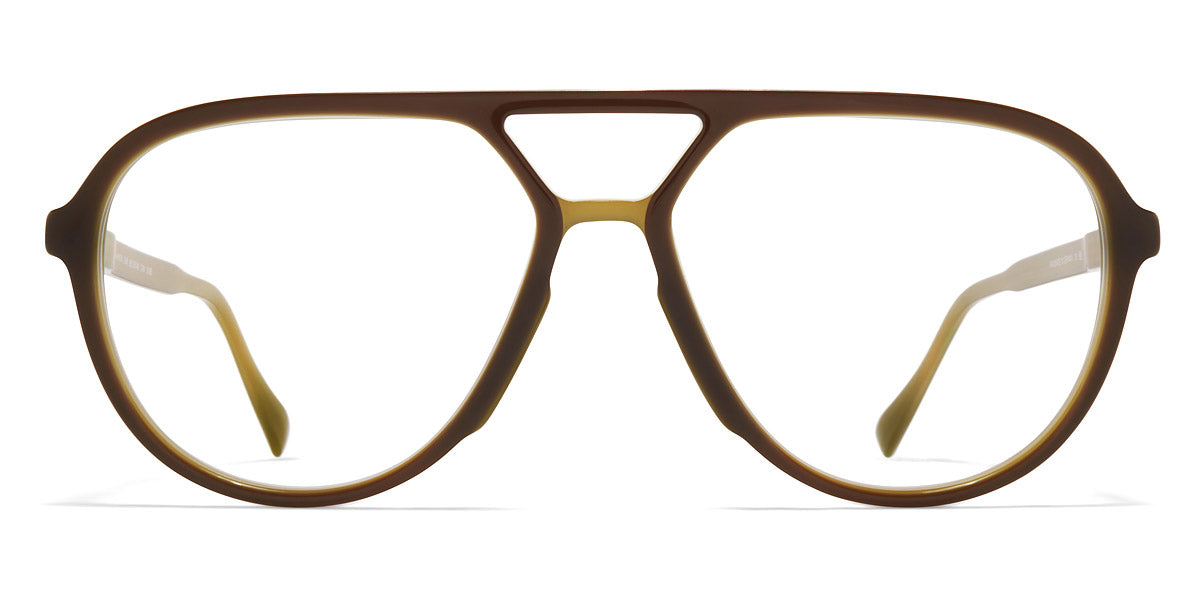 Mykita® SURI MYK SURI C167 Green Dark Brown/Silk Gold 56 - C167 Green Dark Brown/Silk Gold Eyeglasses