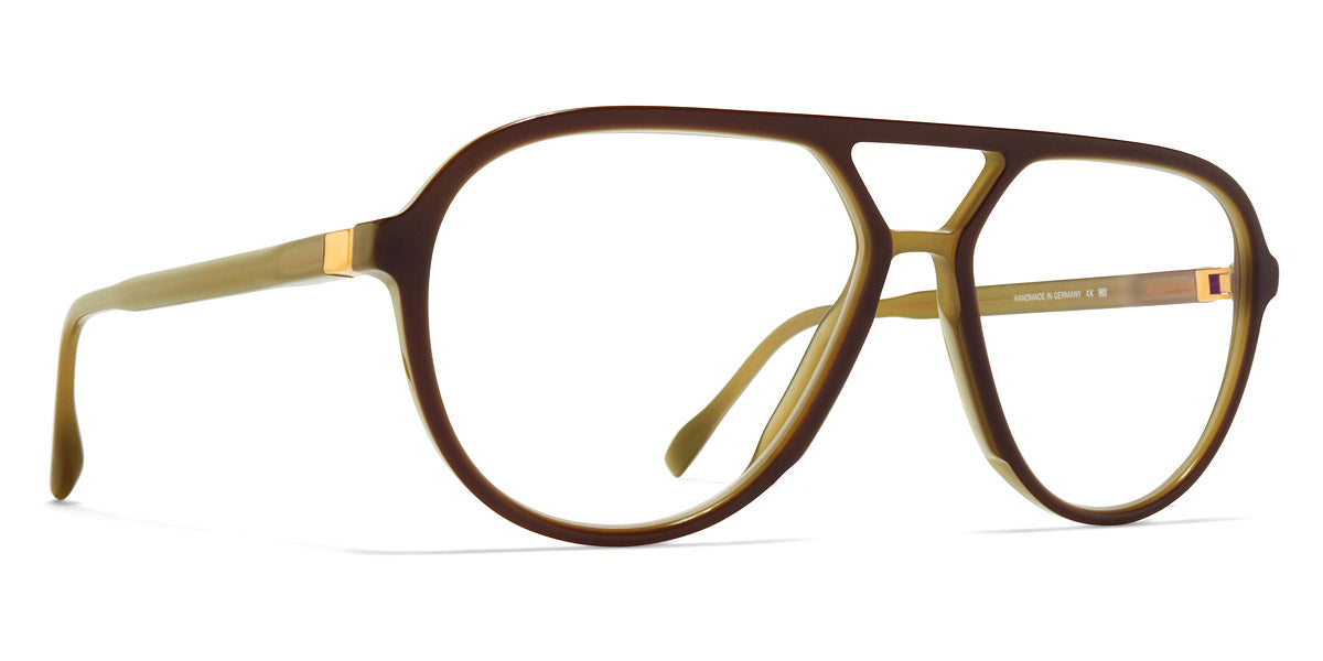 Mykita® SURI MYK SURI C167 Green Dark Brown/Silk Gold 56 - C167 Green Dark Brown/Silk Gold Eyeglasses
