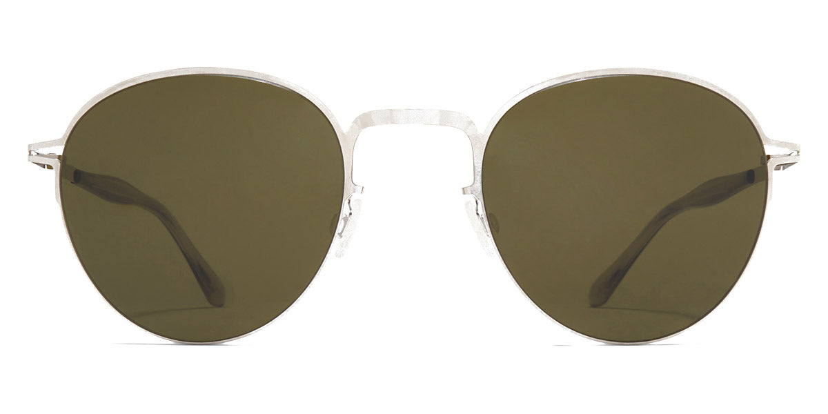 Mykita® TATE MYK TATE Shiny Silver / Raw Green Solid 50 - Shiny Silver / Raw Green Solid Sunglasses