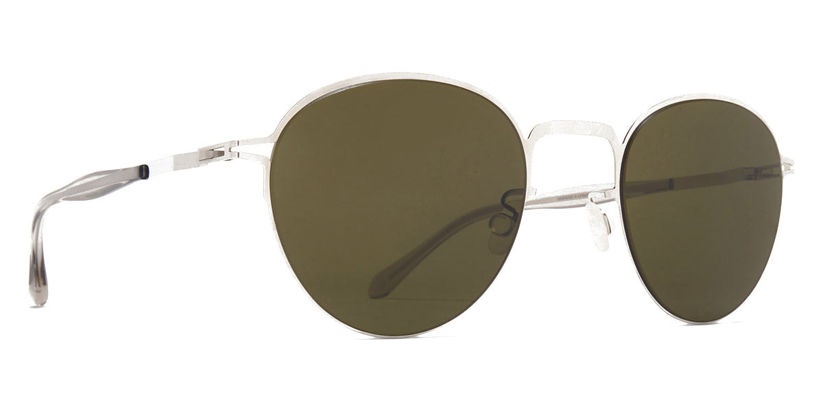 Mykita® TATE MYK TATE Shiny Silver / Raw Green Solid 50 - Shiny Silver / Raw Green Solid Sunglasses
