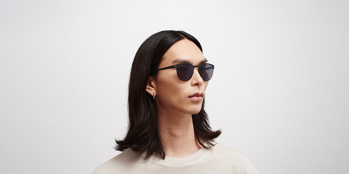 Mykita® TRUMAN MYK TRUMAN Black / Polarized Pro Hi-Con Grey 51 - Black / Polarized Pro Hi-Con Grey Sunglasses